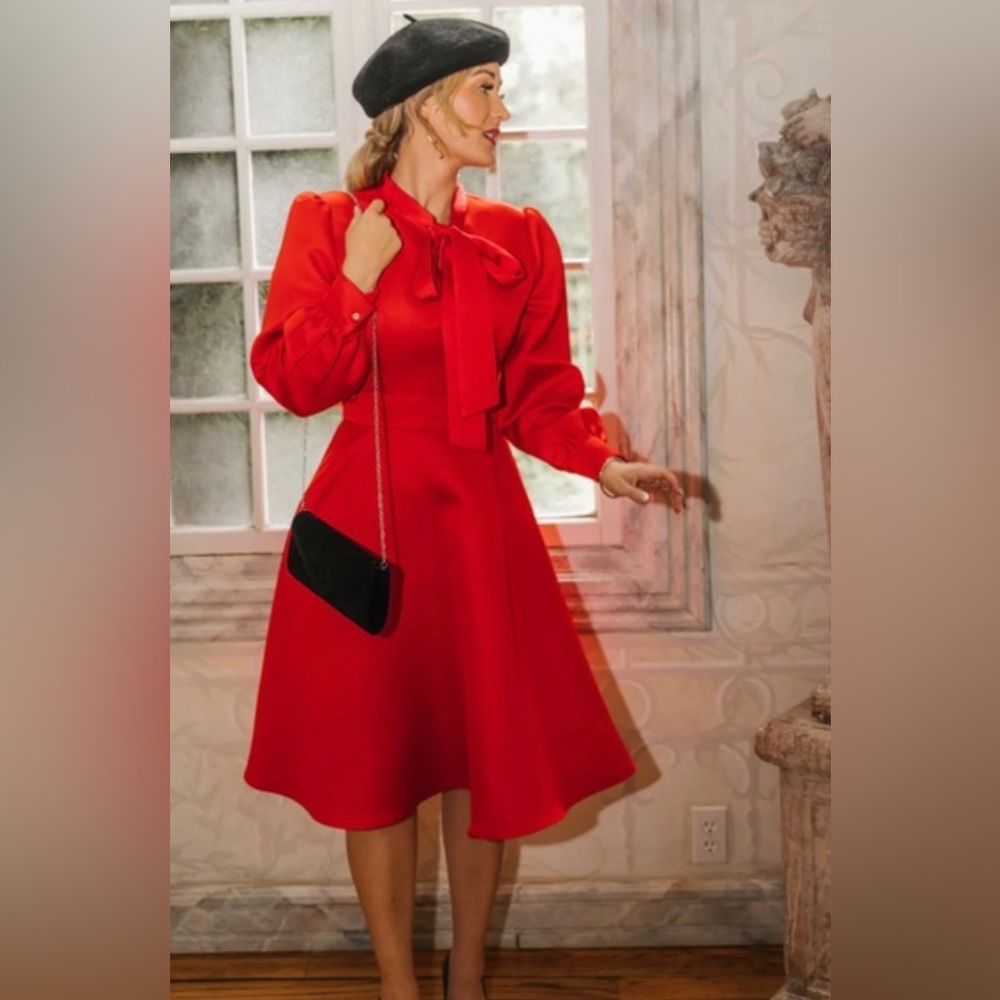 Ivy City Co. Pippa Dress in Red